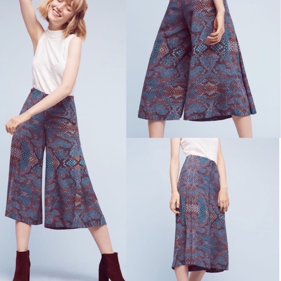 Anthropologie Essential Culotte cropped pants - Picture 3 of 9